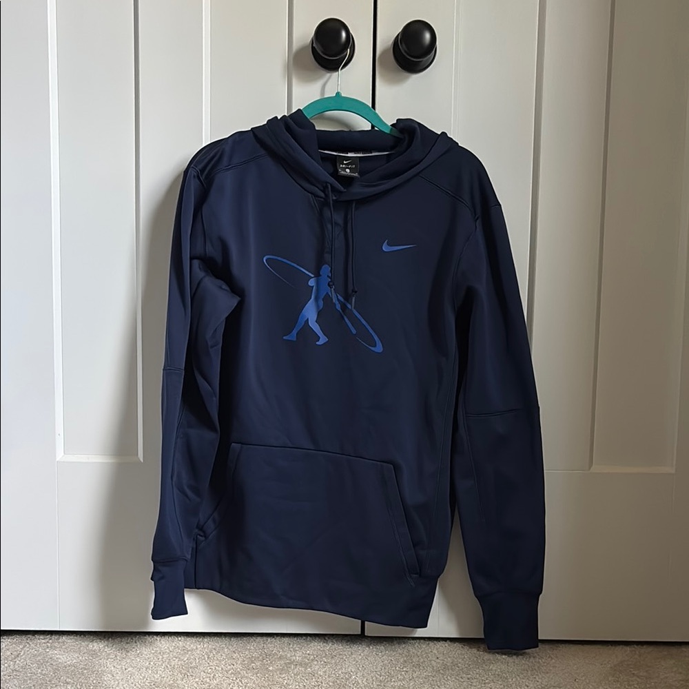 Nike Dark Blue Hoodie with Iconic Design